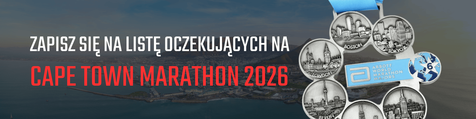 Cape Town Half Marathon 2026 - zapisz się na listę oczekujących
