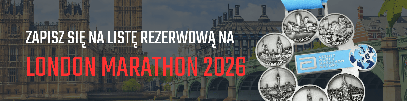 London Marathon 2026 - zapisz się na listę oczekujących