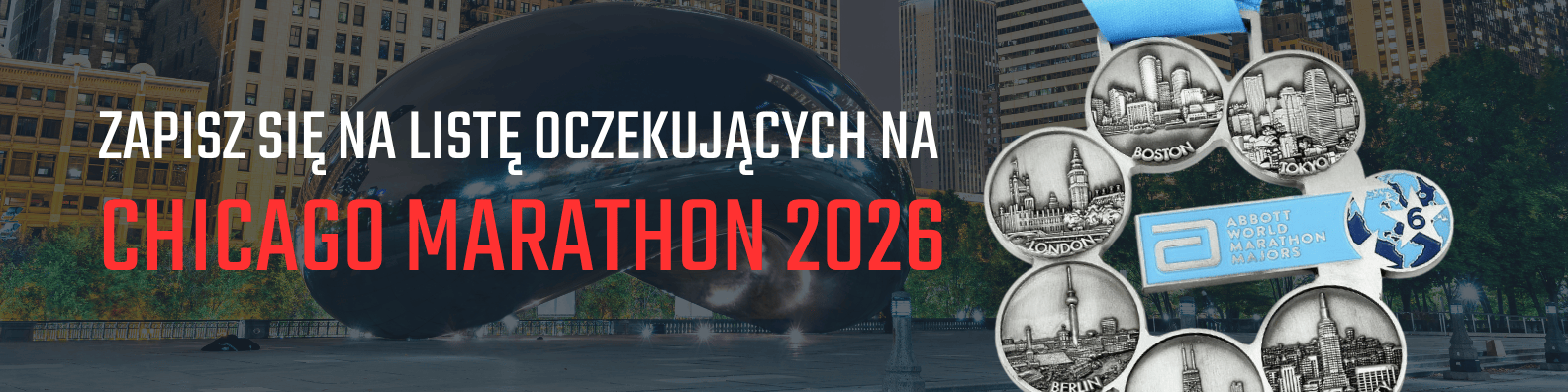 Chicago Marathon 2026 - zapisz się na listę oczekujących
