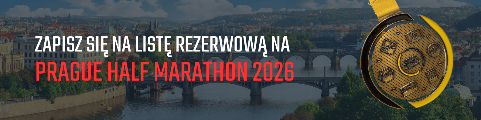 Prague Half Marathon 2026 - zapisz się na listę oczekujących
