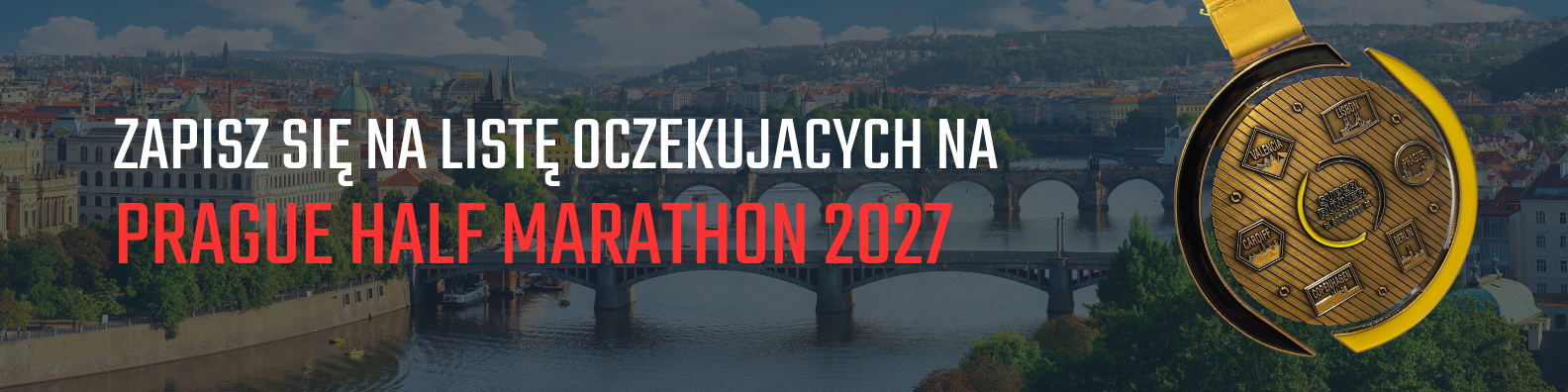 Prague Half Marathon 2027 - zapisz się na listę oczekujących