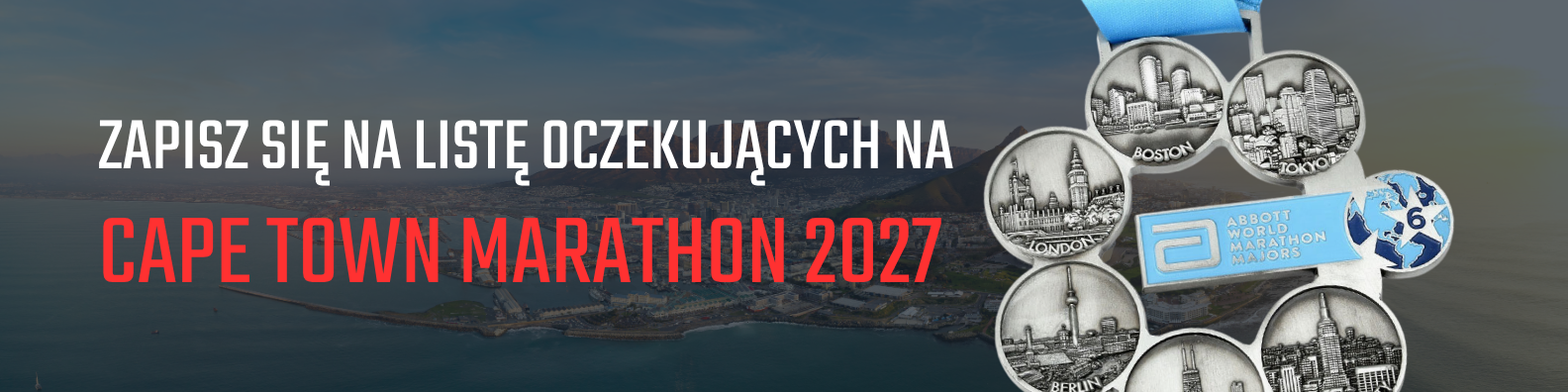 Cape Town Marathon 2027 - zapisz się na listę oczekujących